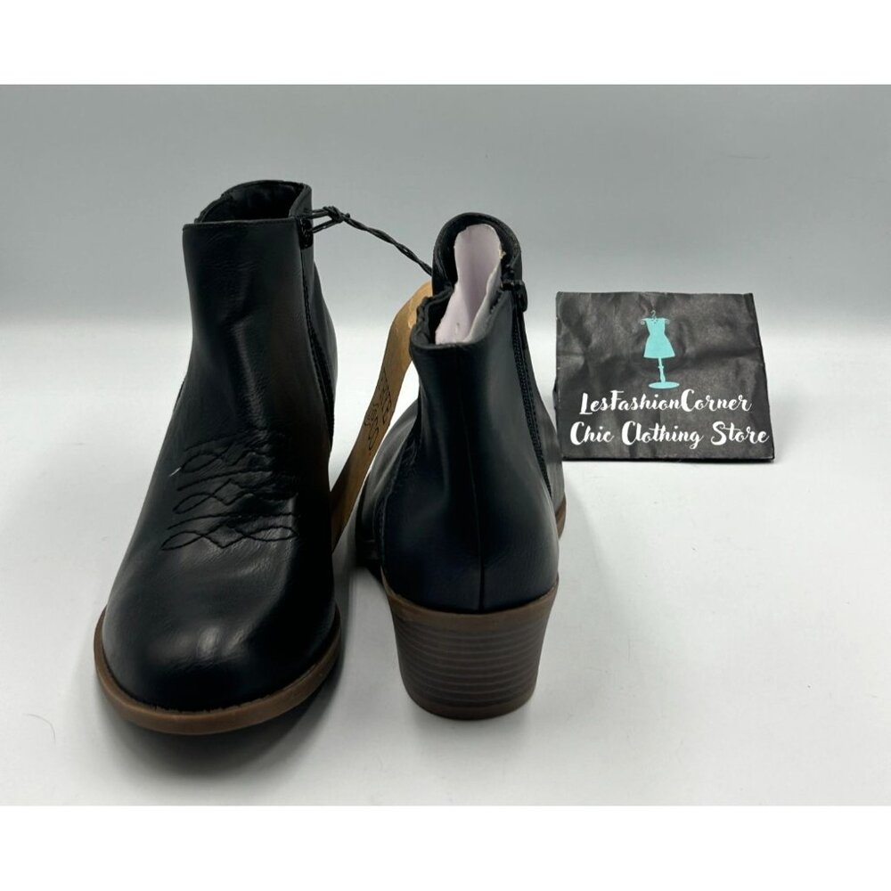 NWT Frye & Co. Women's Black Faux Leather Jude Ankle Booties Size 9.5 3248 - Picture 9 of 16